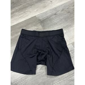 Saxx Men's Kinetic Boxer Brief Underwear Black L Ballpark Pouch